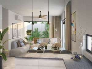 Residential condominium. 3 Rooms Punta Cana (PC005)