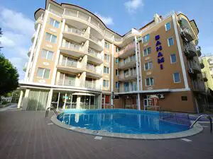 Furnished studio apartment in Bahami complex (Sunny beach)