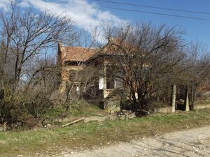 Derelict rural house situated in a quiet village near lake 