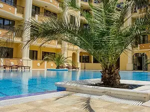 Pool view 1 Bed apartment in Flora Beach Resort, Pomorie