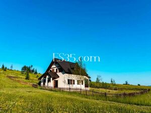 The House in fantastic mountain valley in Zabljak