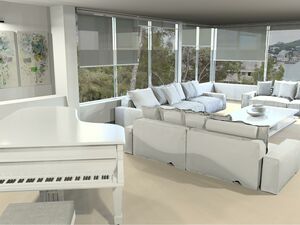 Sea Front New Build Project Santa Ponsa Near Completion