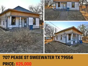 2/1 house for sale in Sweetwater Tx
