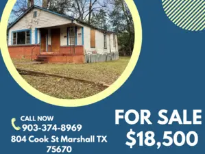 Wood sided property for sale in Marshall Tx