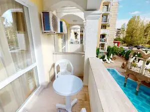 Luxury 2-bedroom apartment with pool view in Sweet Homes 2