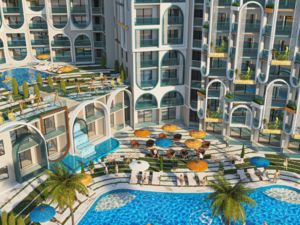 52m² studio, prime location, pool view, 35% Down Payment