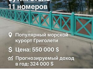  Boutique Hotel for Sale – Grigoleti