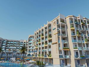  1BD apartment 62Sqm pool view in elhadabaa