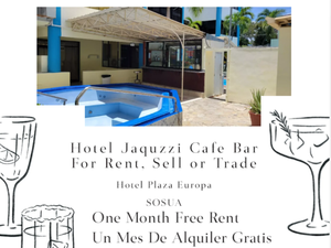 HOTEL JACUZZI CAFE BAR FOR SALE OR LONG TERM RENTAL