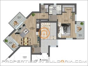 Extra Spacious 1 B/R Sea Apartment, Byala Town, Golden Sands