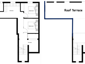Two-Bedroom Apartment with Private Roof Terrace