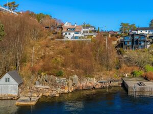 Exclusive waterfront plot with private dock and stunning sea