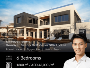 6 Bed Villa for sale in Saadiyat Beach Golf Views 