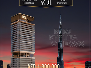 1-Bedroom Apartment for sale in Sol Luxe, Dubai for AED 1.9M