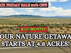 Black Friday: 30% OFF: 4.8 Acres in CO for Weekend Getaways!