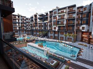 Apt with Pool View – 5% Down, 5-Year Installments