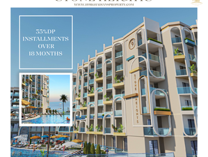 studio apartment 67sqm sea/pool view for sale inhurghada