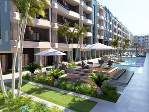 1bedroom apartment 63sqm pool view for sale in hurghada