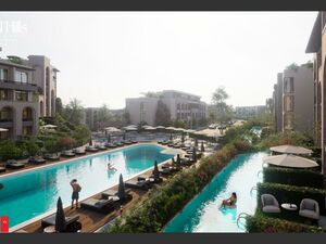 Studio pool view in sahl hasheesh