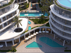 studio apartment 47sqm side sea view for sale in hurghada