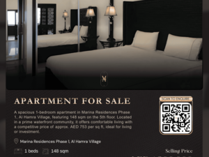 1 BHK Apartment for sale in Marina Residences Phase 1