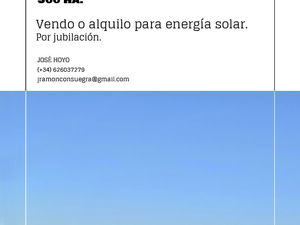Vendo o  alquilo para energía solar, 366Ha. en Toledo