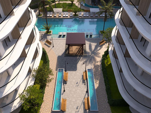 studio apartment 55sqm mountain view for sale, in hurghada