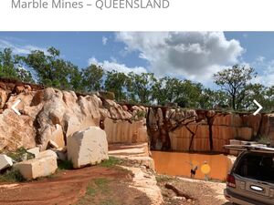 Marble mining area in Australia 