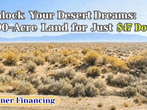 Buildable 0.90 Acre (Almost 1 Acre) Lot – $47 Down