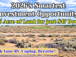 Smart Investment of 2026! Buy 0.25 Acre For Just $47/down