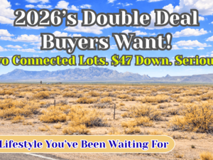 2026 Best Deal: 0.54-Acre 2 Connected Lots For Just $47/Down