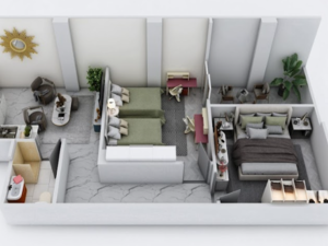 2BR Promenade & Sea View | Hurghada Heights