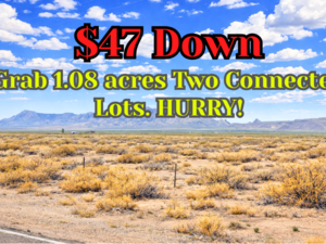 2026 Best Deal: 0.54-Acre 2 Connected Lots For Just $47/Down