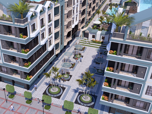 1bedroom apartment 59sqm pool view for sale, hurghada,red se