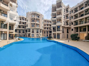Pool view furnished studio for sale in Aqua Tropical
