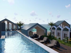 Apartment68m onebedroom 5 swimming pool 1 heated