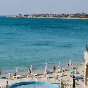 SEA/POOL view apartment with 1 bedroom in Rich I Nessebar