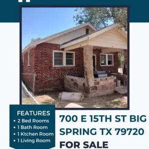 Brick property for sale in Big Spring Tx