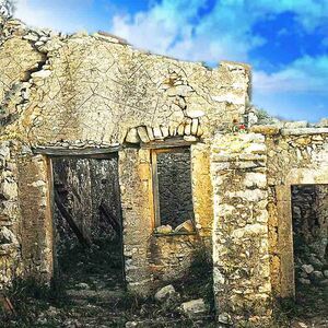 Land Plot with stone building 120 sq.m. at Kousunari Kythira