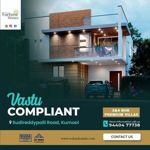 High-end Duplex Villas with Home Theater Kurnool || Vedansha