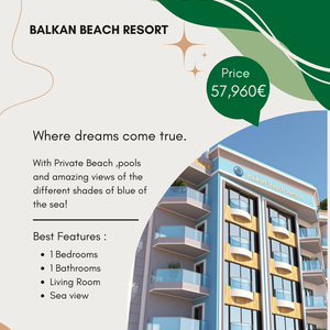 One Bedroom with Private Beach and Sea view for Sale 