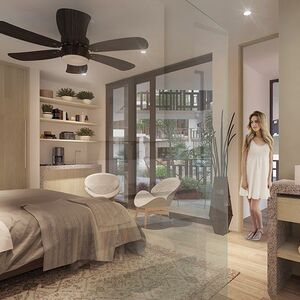 Apartment BR2 BA3, Lock Off, K'uyen, Tulum