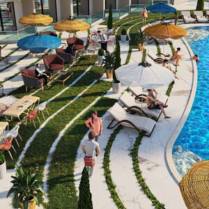 2 Bedroom Apt, Ground floor, pool and sea view, Stone Height