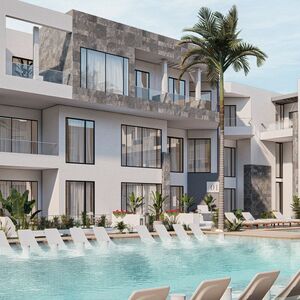  Studio 50m pool view with private garden