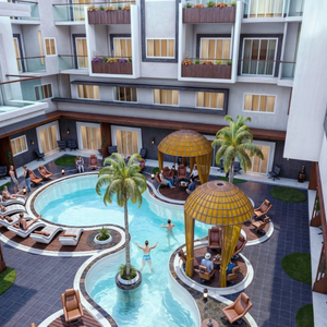  Apartment two bedroom 75Sqm Street view, Magawish. Hurghada