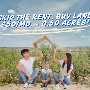 Skip the Rent. Buy Land in NM for $50/mo. – .50 Acres!