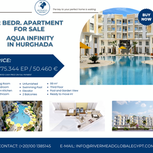 2 Bedr. Apartment for Sale - Aqua Infinity Resort - HURGHADA