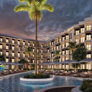 A luxurious 60-square-meter hotel apartment