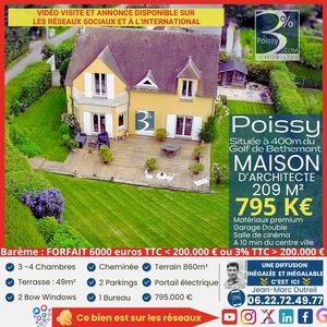 Exceptional Family House for Sale in Poissy 209m2