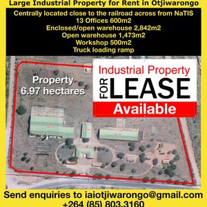 Large Industrial Property For Rent in Otjiwarongo, Namibia